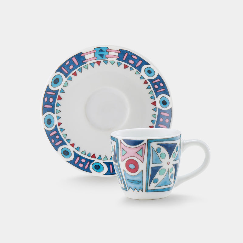 Tazzina caffè con piattino - Bella Italia