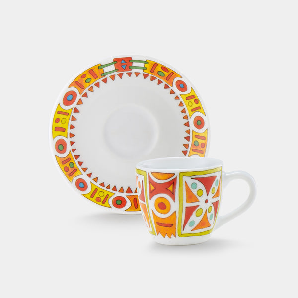 Tazzina caffè con piattino - Bella Italia