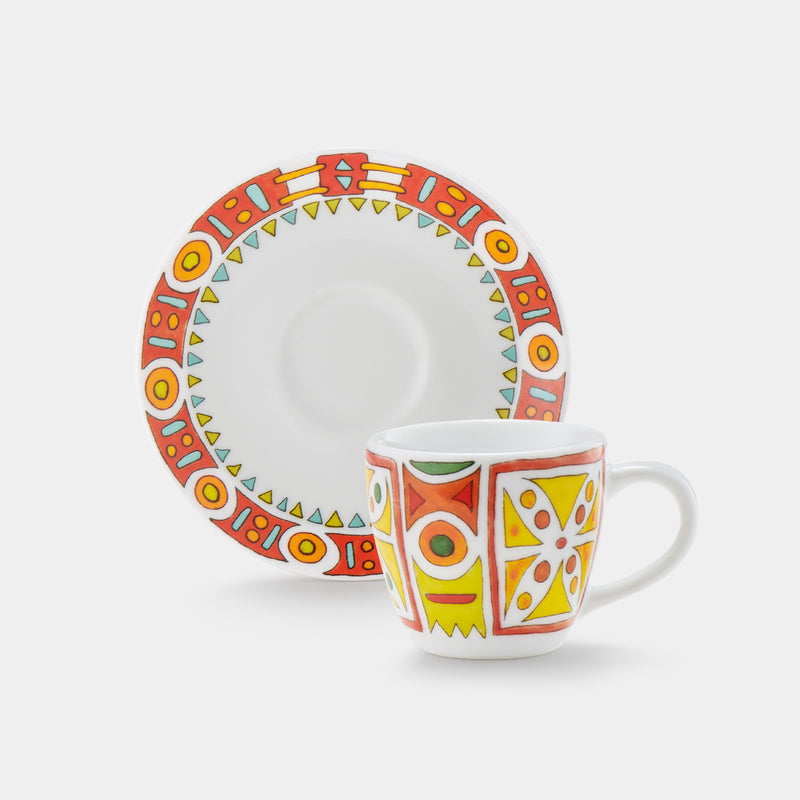 Tazzina caffè con piattino - Bella Italia