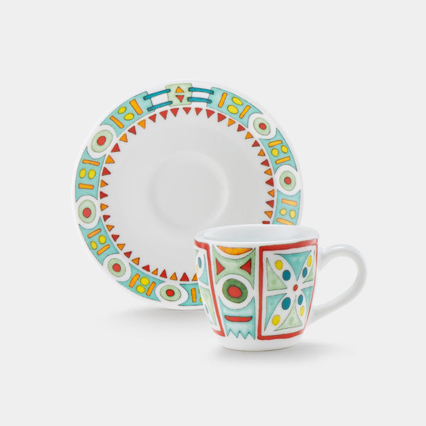 Tazzina caffè con piattino - Bella Italia